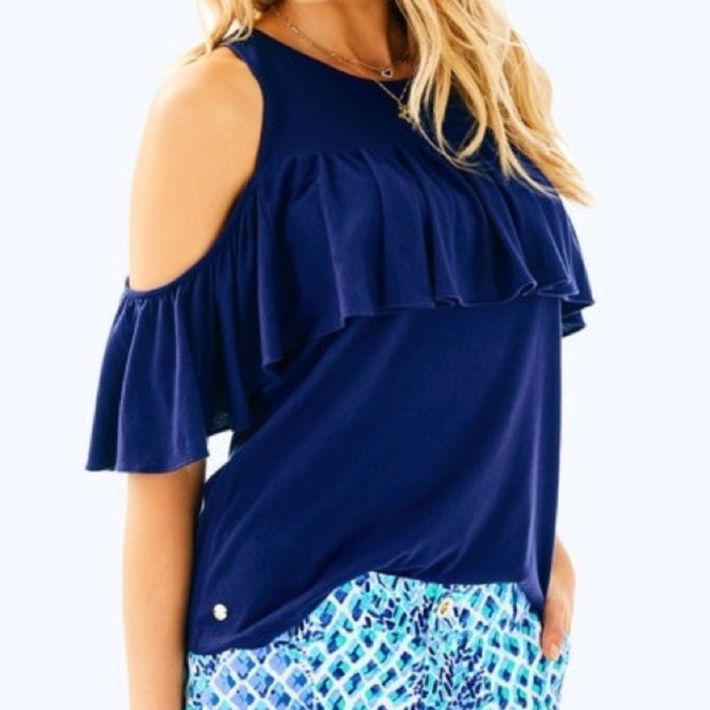 Lilly Pulitzer Lyra Top, True Navy
